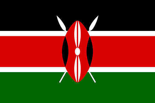 Flagge von Kenia